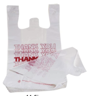 Thank You T-Shirt Plastic Bags 11.5”x6.5”x21” (1000CT)