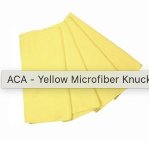 ACA - Yellow Microfiber Knuckle Buster Towels - 12 ct (15 Per Case)